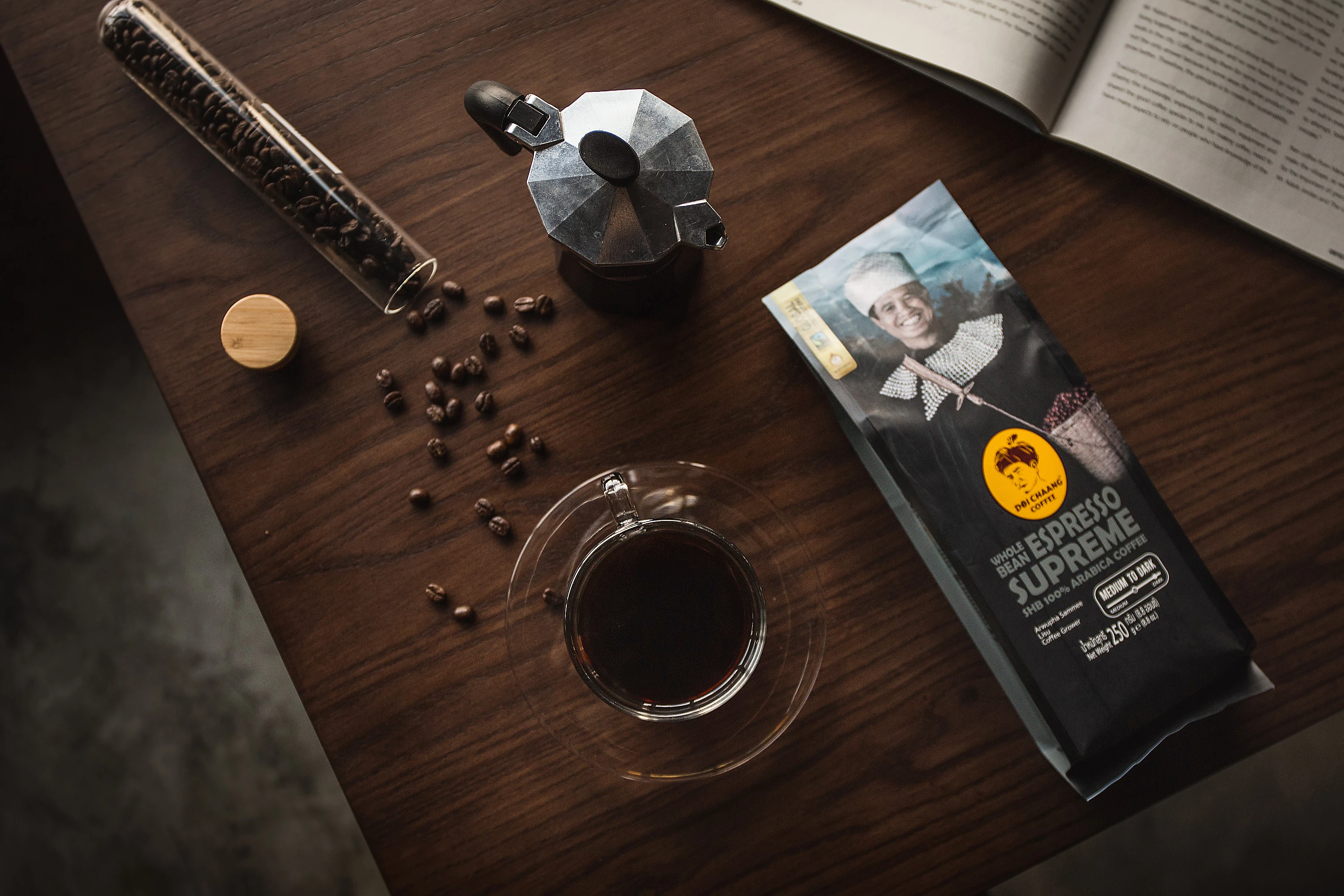 Тайланд Doi Chaang кофе в зернах жареный эспрессо Арабика