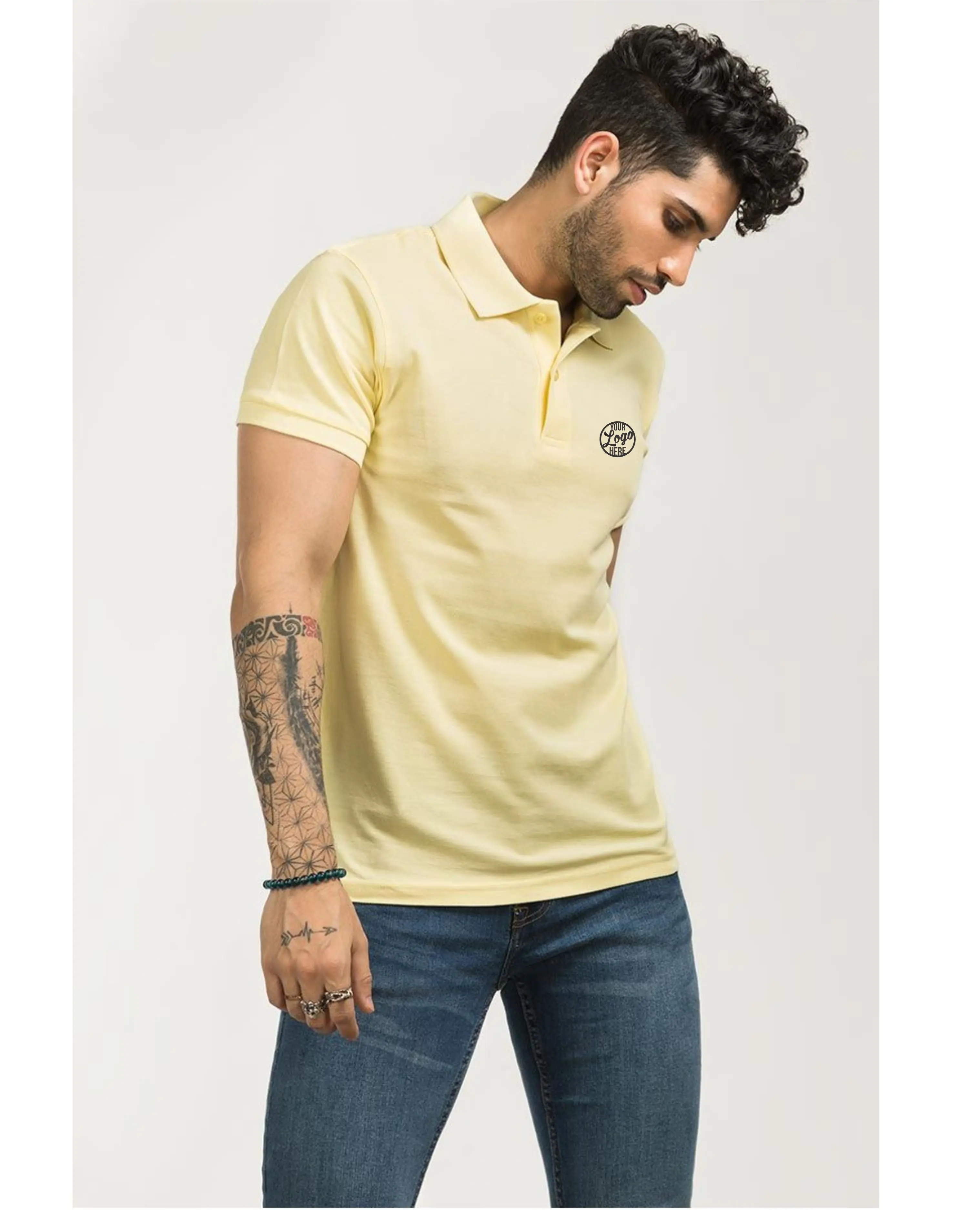 Unisex Custom Mens Golf Sport Print Logo fit Embroidery polos short sleeve oversize Ice Ion Fiber Cool Solid Color Polo Shirt