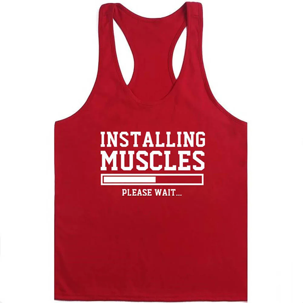 2021 fashion Summer Print Cotton Bodybuilding Fitness Stringer Men Tank Top gyms Gorilla Wear Vest Undershirt Tank Tops