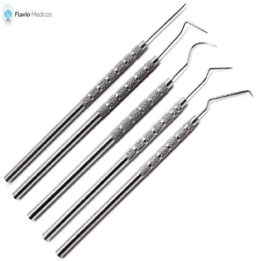 Dental Probes Explorer Hygiene Cleaning Examination Instruments Set of 5
