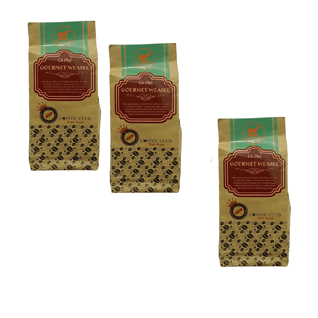 Hot Product Tasty Bitter Sweet 100% Arabica Bean Civet Free Roam 200g Ground Weasel Kopi Luwak Coffee Made in Vietnam