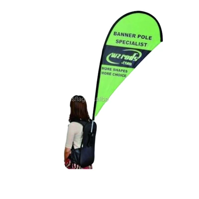 Custom flying backpack flag england body flag promotion outdoor banner flag