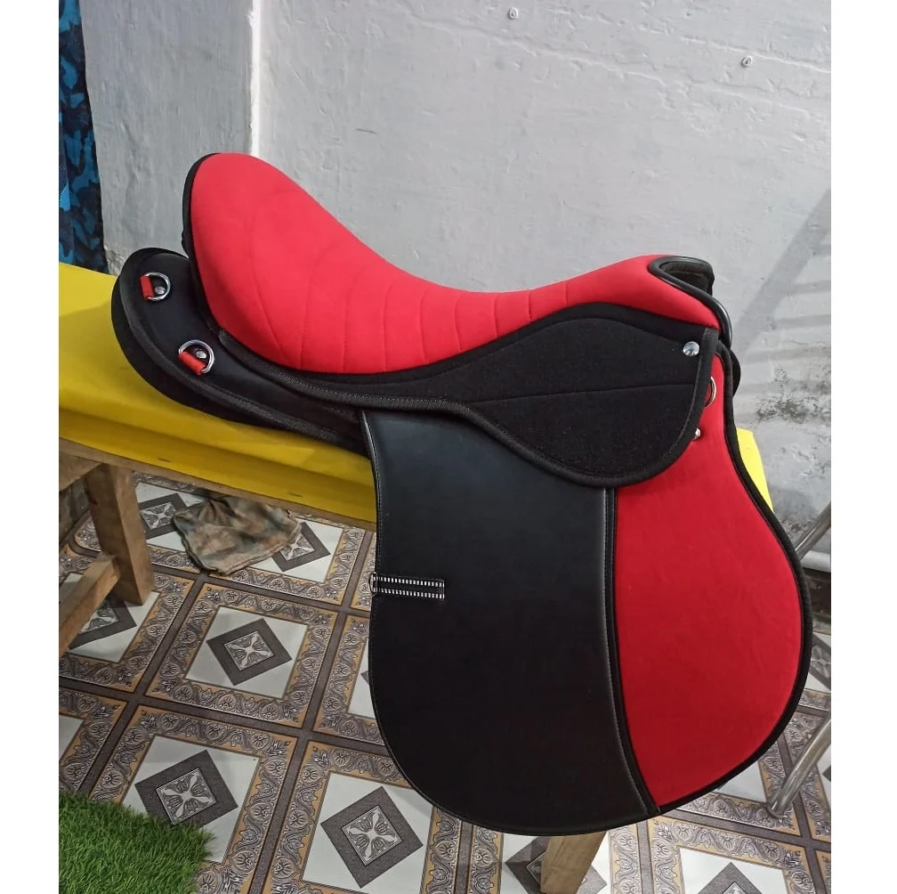 Premium Endurance Synthetic Red Color Horse Racing & Riding Saddle Suppliers