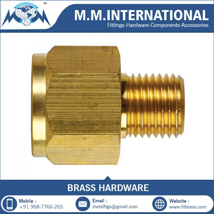 Brass Garden Hose Adaptor Brass Threaded Connector Hexagon Hose Adaptor Fittings Water Connections