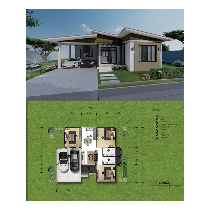 A Detached house included land 400 Square Meter Thungsong