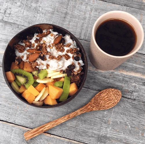 Natural Coconut Spoon Coconut Fork Coconut Flatware for Kitchen Made use in Vietnam