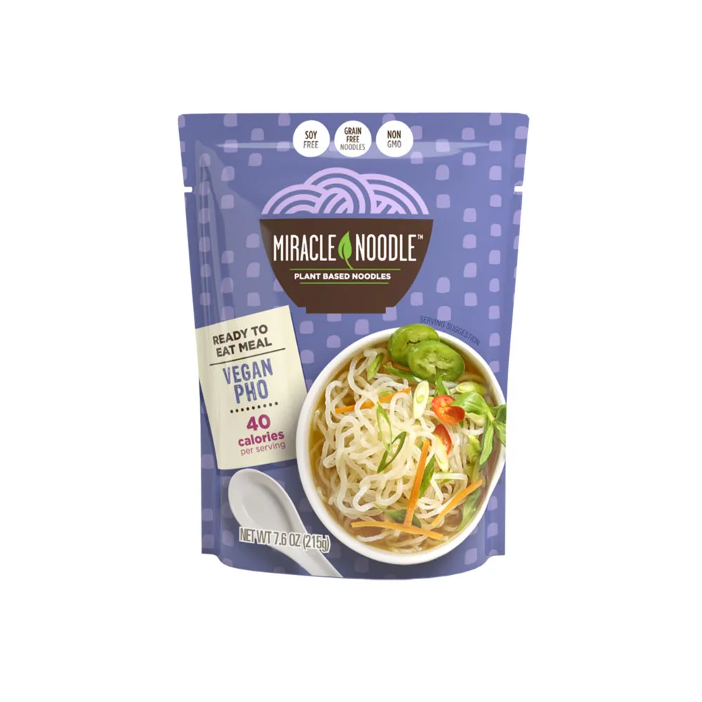 
Miracle Noodle Ready To Eat Vegan PHO Noodle Soy Free Gluten Free Noodles 215g 