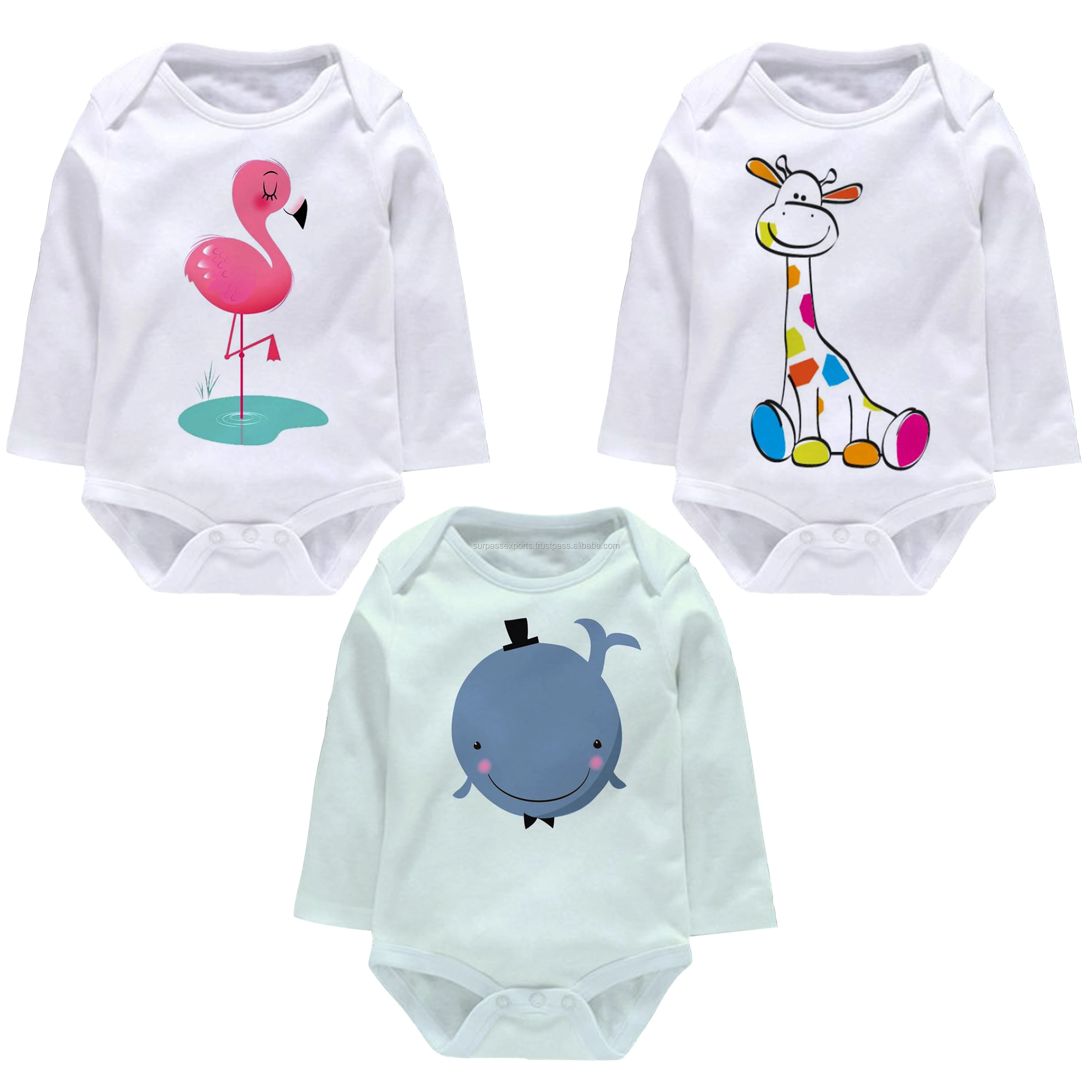 New Arrival Organic Cotton Unique Design Custom Print Baby Romper Baby Clothing Girls Baby Romper for Exor
