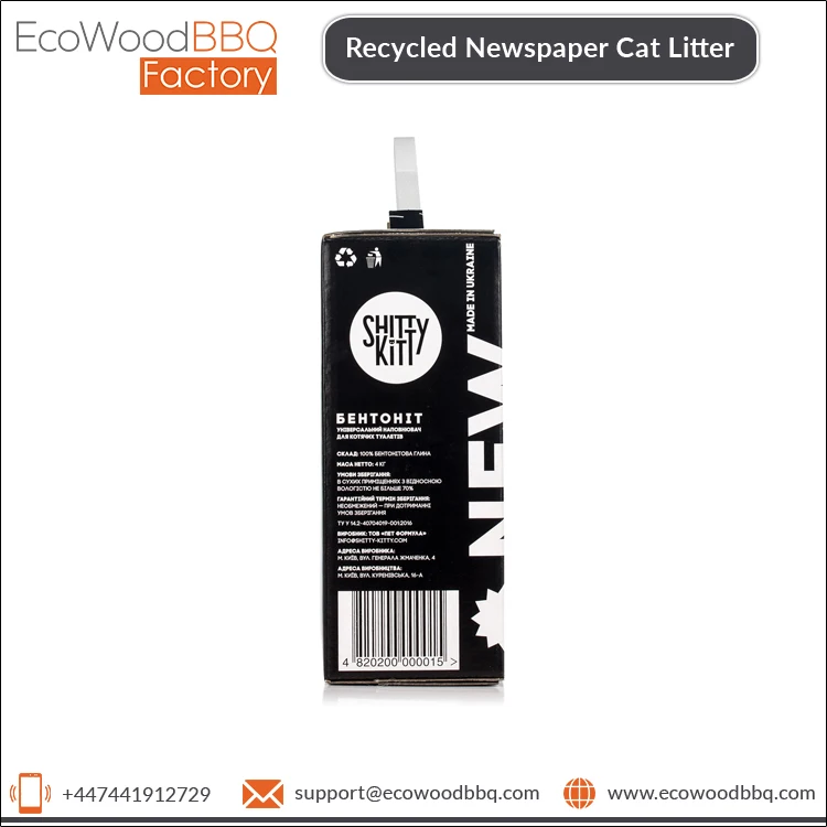 Superb Quality Eco Friendly Granulated Shape Biodegradable Recycled Newspaper Cat Litter