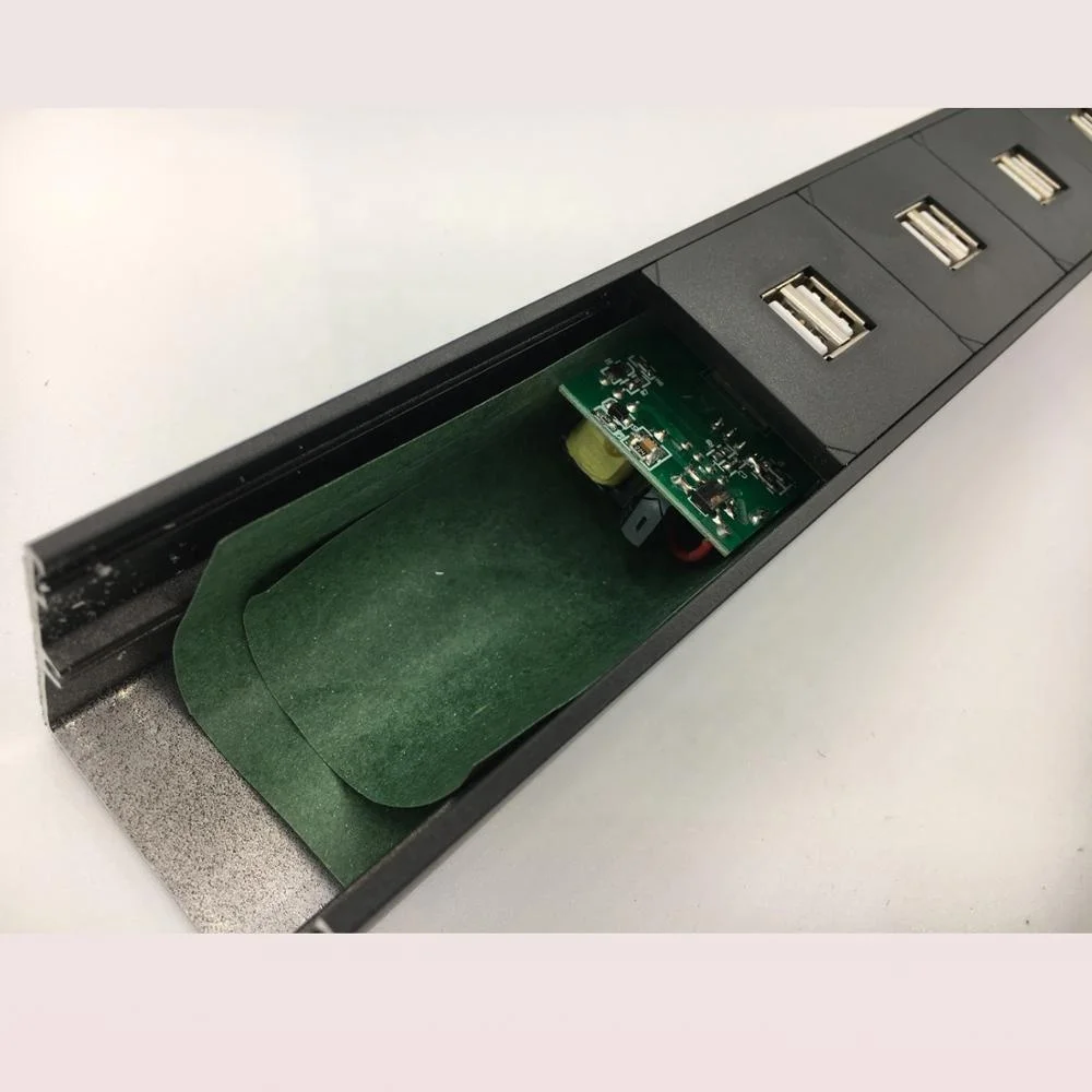  1U 12 способов кабель с разъемом USB типа PDU стоечного исполнения переключателем от сети переменного тока 220-250VAC в постоянный 5V 15 Вт супер быстрое зарядное