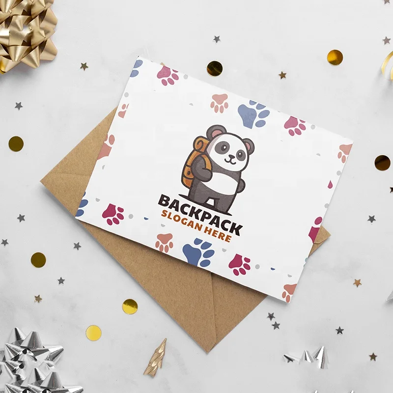 Customized Gift Notes Thank you card with envelope