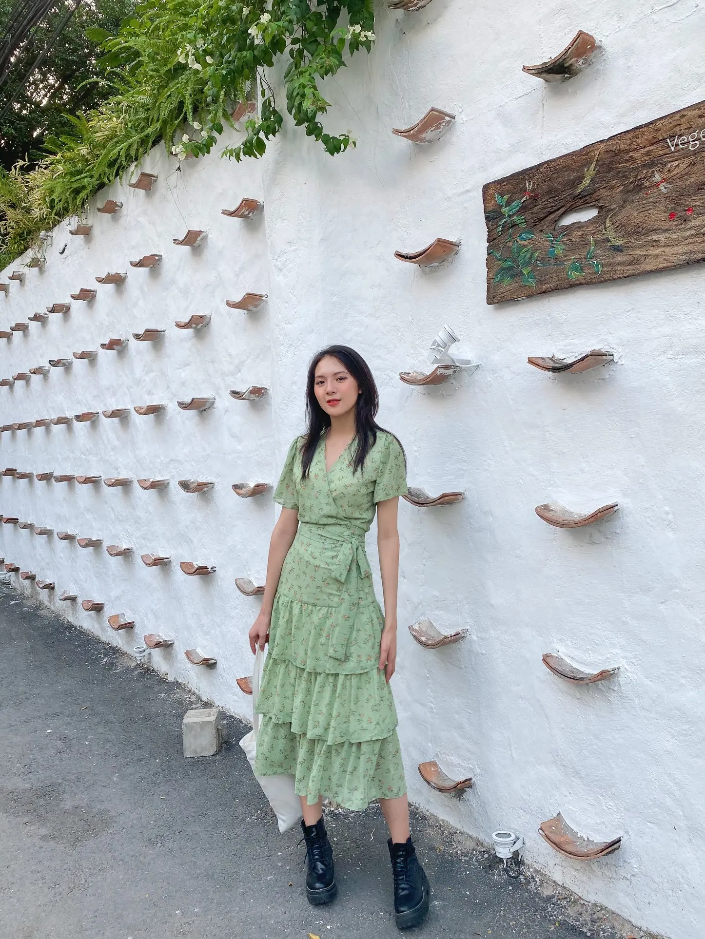 New Arrivals 2020 Clothing Women Summer Dress Casual Floral Dresses Set Tiered Skirts Made in Vietnam