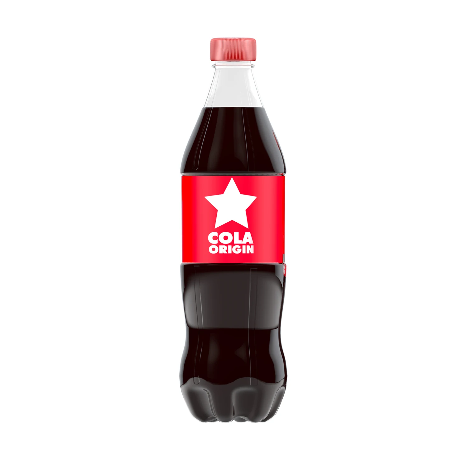 
Bottled carbonated drink cola flavoured, food and beverage 