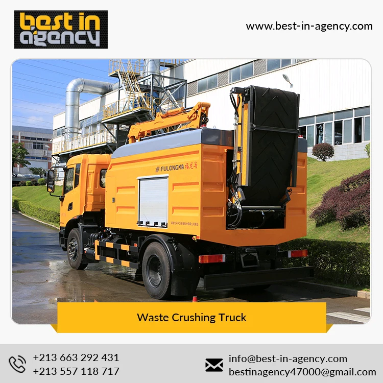 Highly Advanced Sanitation and Environmental Equipment Garbage Waste Crushing Truck