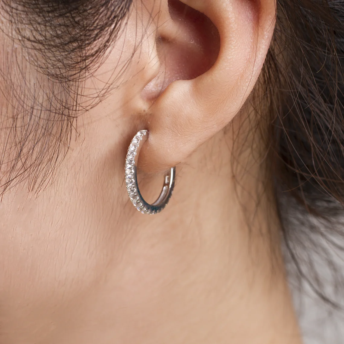 Маленькие серебряные серьги-кольца английские серьги с замком роскошные ювелирные изделия OEM Think vietnam