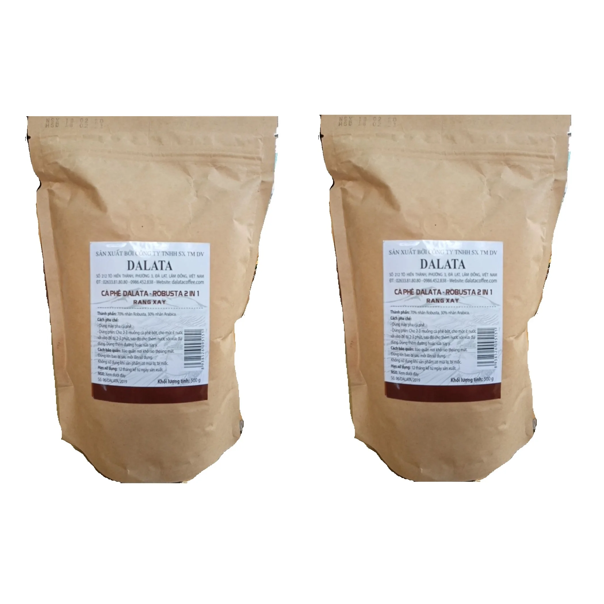 100% Pure Roasted Robusta 2 in 1 Moka Premium Coffee Powder Healthy Organic Made In Vietnam High Quality Trustworthy Export