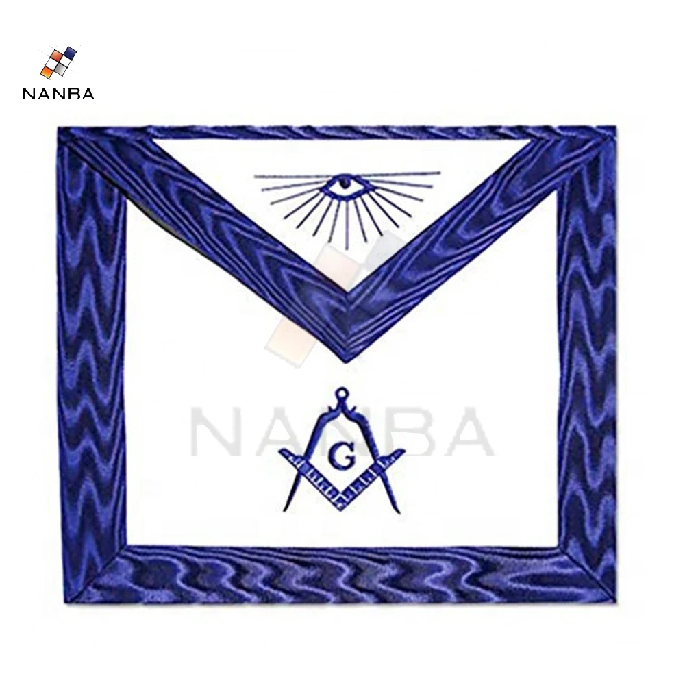 Фартук с ручной вышивкой Masonic last Master