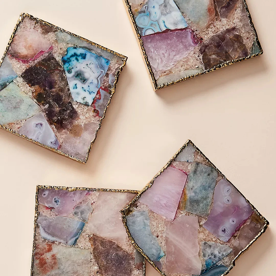 Coasters 2022 New Home Decoration High-end Nordic Style Marble Coasters Set