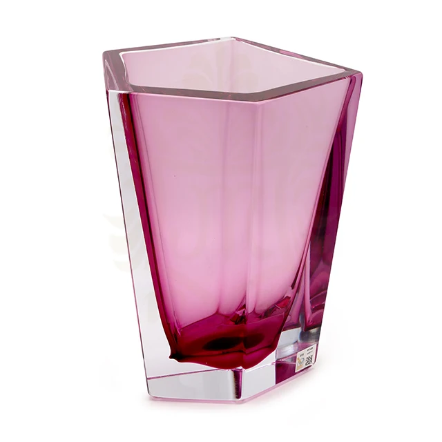 Стеклянная ваза для украшения дома, пятиугольная ваза мандрузо из стекла муранского стекла, красочные современные декоративные вазы, Сделано в Италии