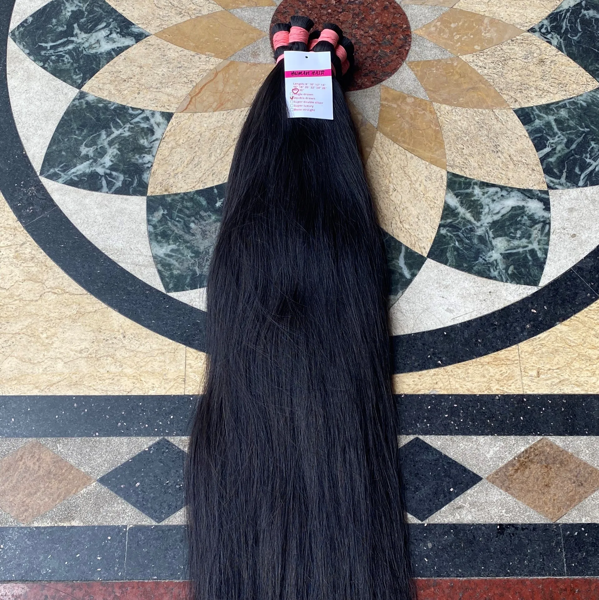 Легко отбеливать натуральными прямыми волосами с черной косточкой! 100% натуральные вьетнамские волосы высшего качества