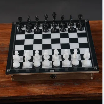 
Wooden magnetic felted chess game set, , wooden chess set board game interior storage chess pieces 