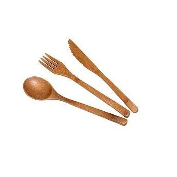 Good Quality Cutlery Set Wooden Lightweight Most Trending Restaurants hotel Cutlery Set Flatware Natural Polish Finished