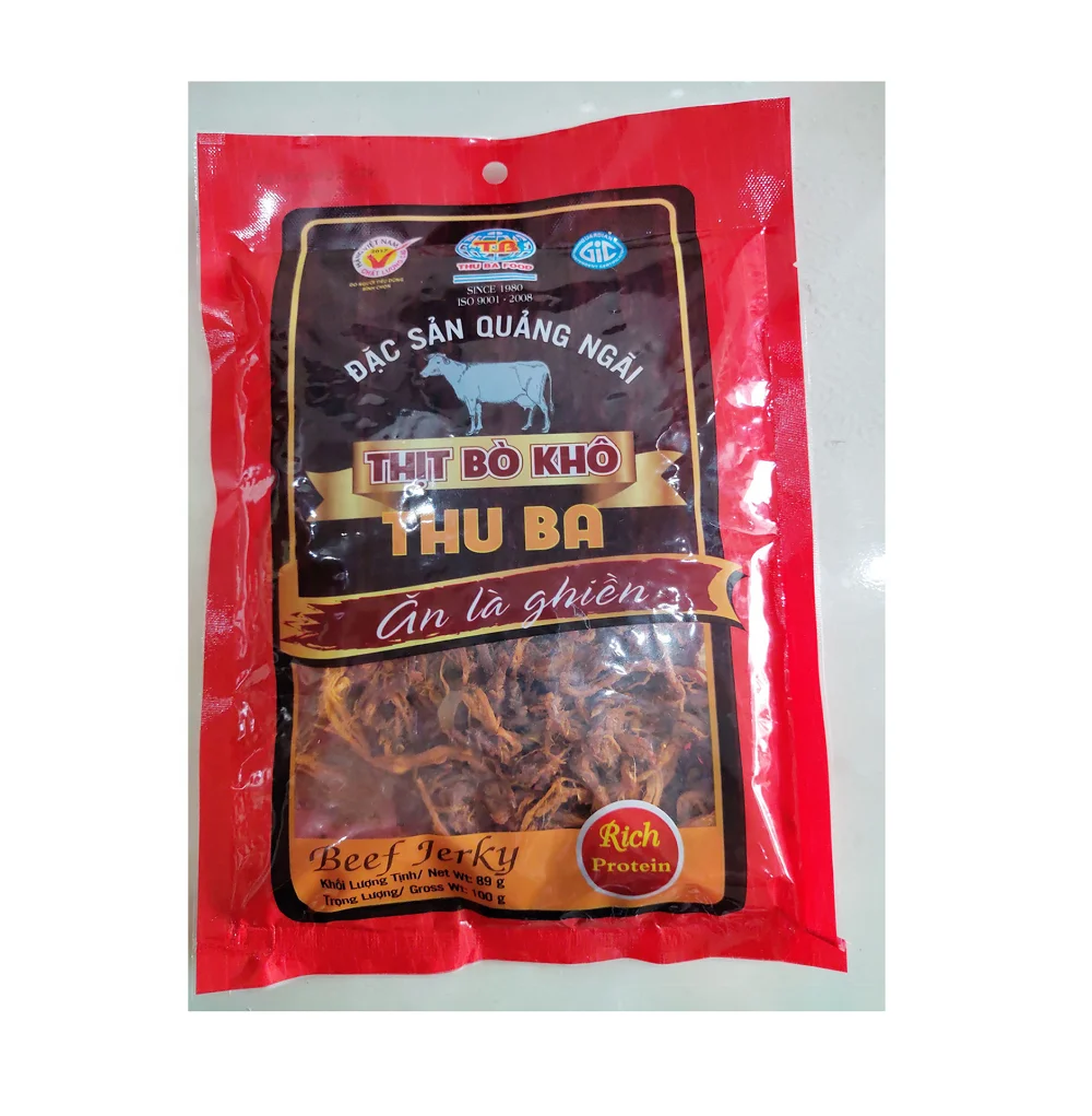 
Beef Meat Dried Beef Jerky 100g High Quality Beef Meat Made In Vietnam 