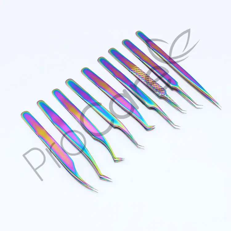  Профессиональный титановый пинцет/пинцет для бровей из нержавеющей стали
