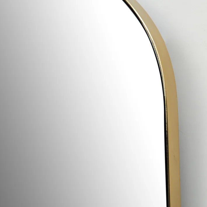 Modern Wall Mirror For Home Hotel Living room Bathroom decoration Metal mirror Frame Oval Shape frame design Wall Mount hanging