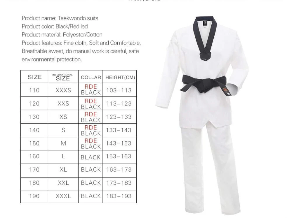 US sell martial art uniform Custom Martial Arts Karate Judo Taek Martial Arts ultra light Taekwondo Uniforms with white belt