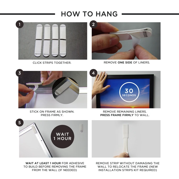 Прямая продажа с завода алюминиевая световая рамка светодиодная рекламная