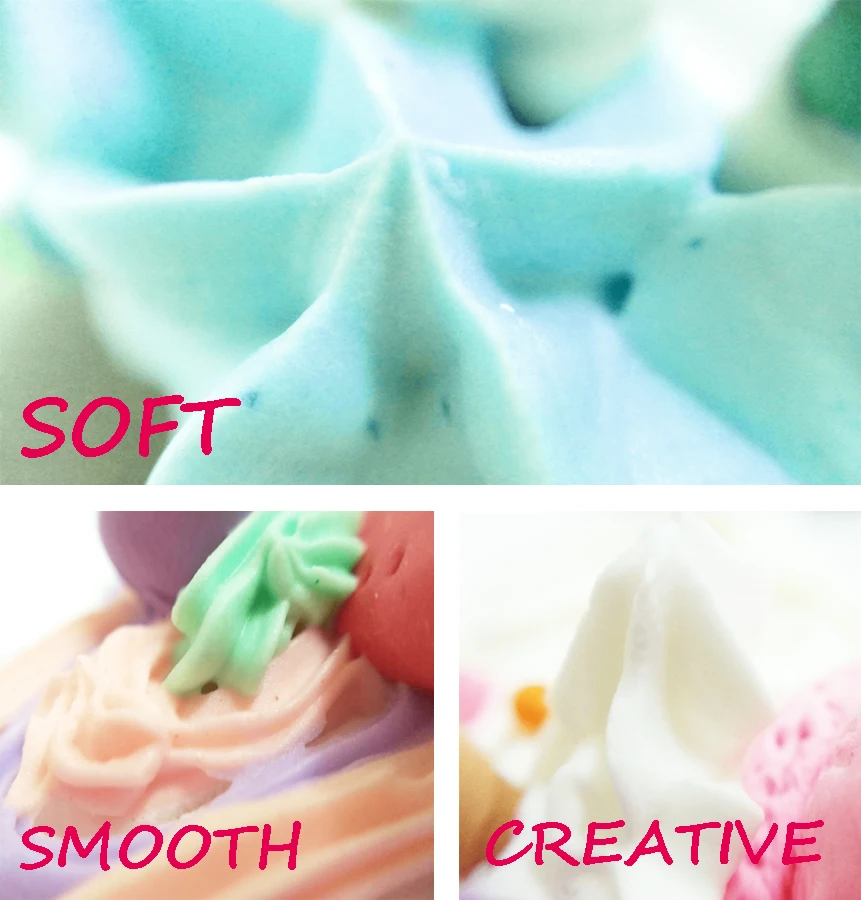  Light Color Dough Icing Whipped Cream