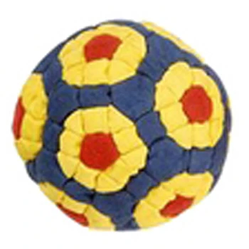 Footbags Hacky Sacks 32 Panels Filled with Plastic Pellets Sand and Ball Bearing with custom logos on one Panel