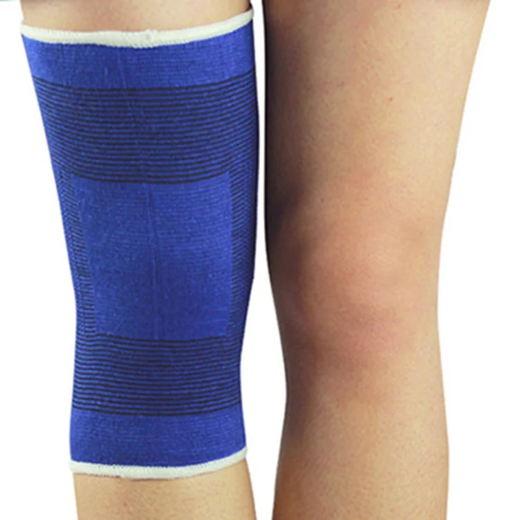 Royal blue knitted kneepad Fitness Palm Cover Gym Sports Protector Bracer Elbow pad Knee sleeve Ankle support set