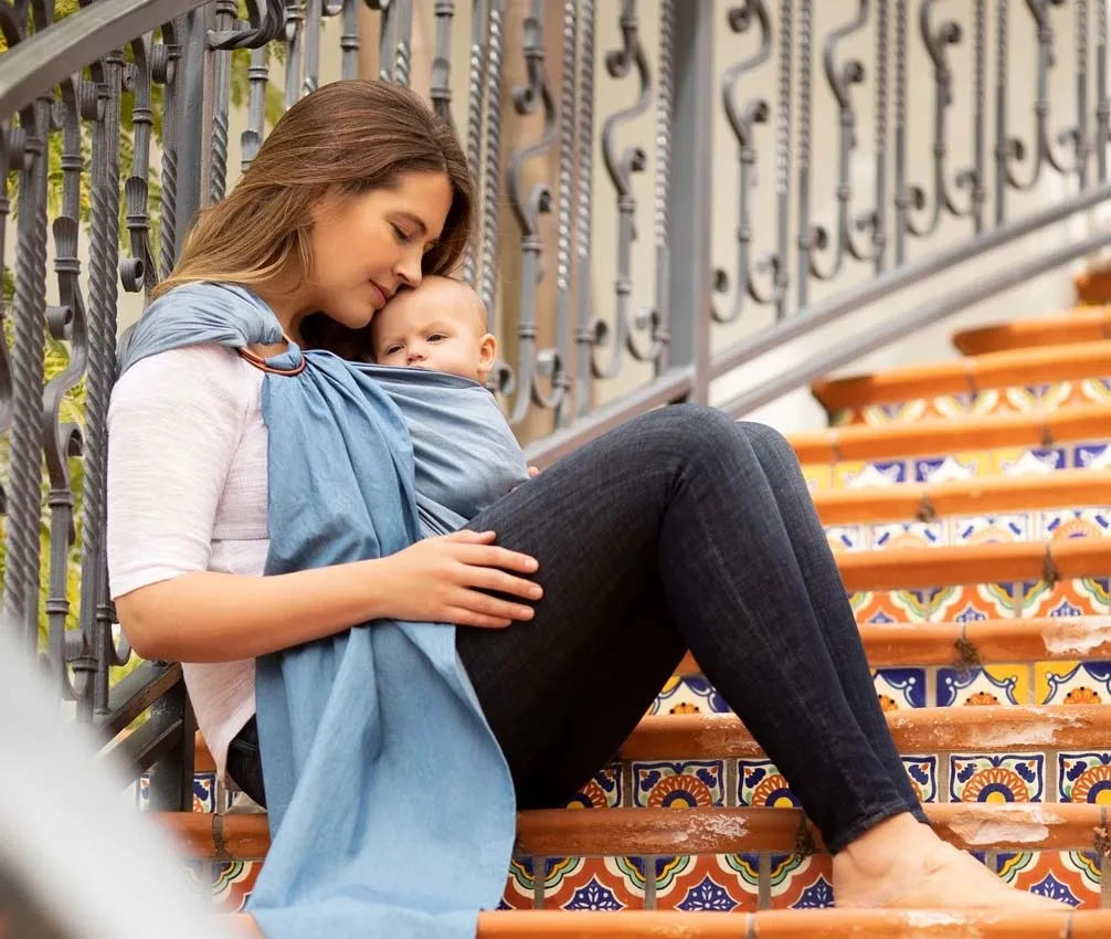 
High Quality Breathable Light Weight Super Soft Baby Sling Ring Carrier 