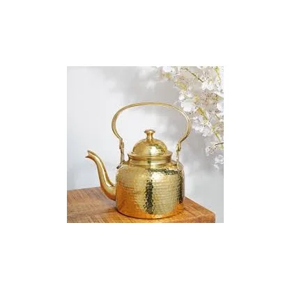 Hot Sale Copper and Brass Coffee and Tea Kettle High Quality Glass Kettle with Single Brown Box Packing Safe