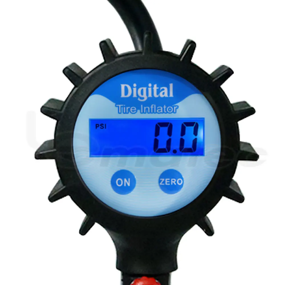 Pneumatic Electric Inflator Gun Vehicle Tool Motorcycle Tyre Digital Pressure Gauge