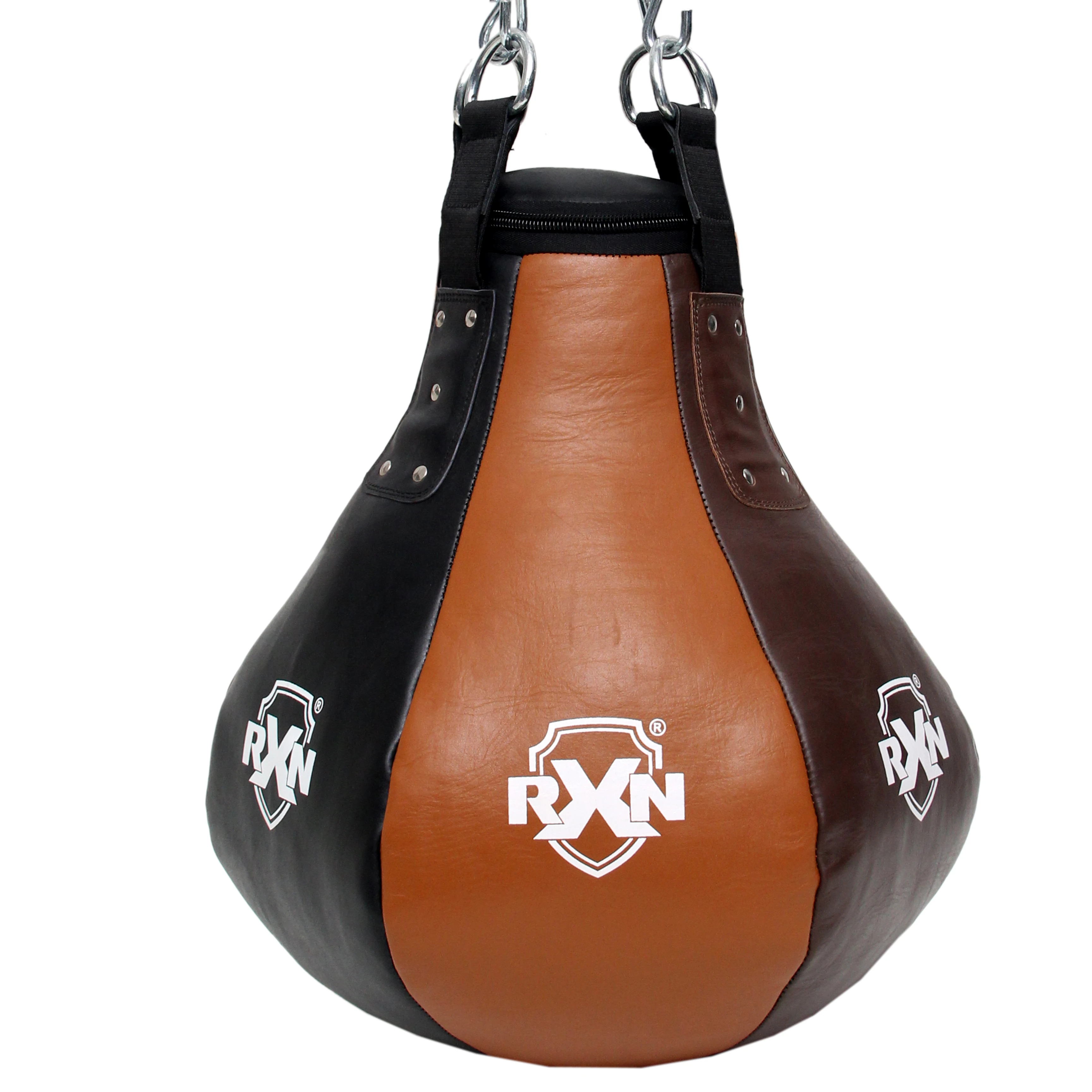 Custom Heavy Training all leather  Pear Shaped Boxing sand  Punching Bag