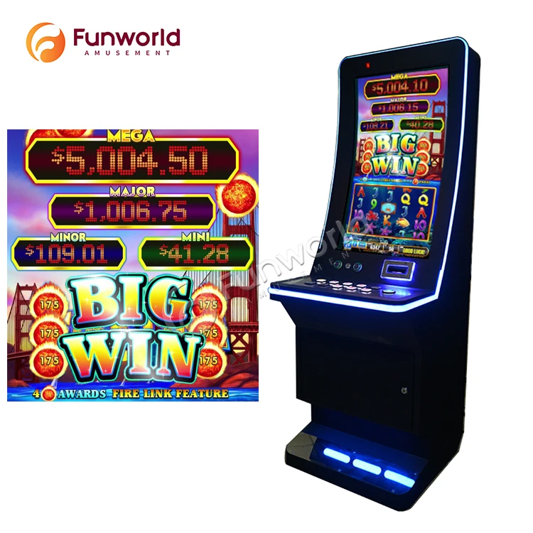 Стабильное оборудование игровой шкаф с сенсорным экраном 32 дюйма автомат kirin монетницей США