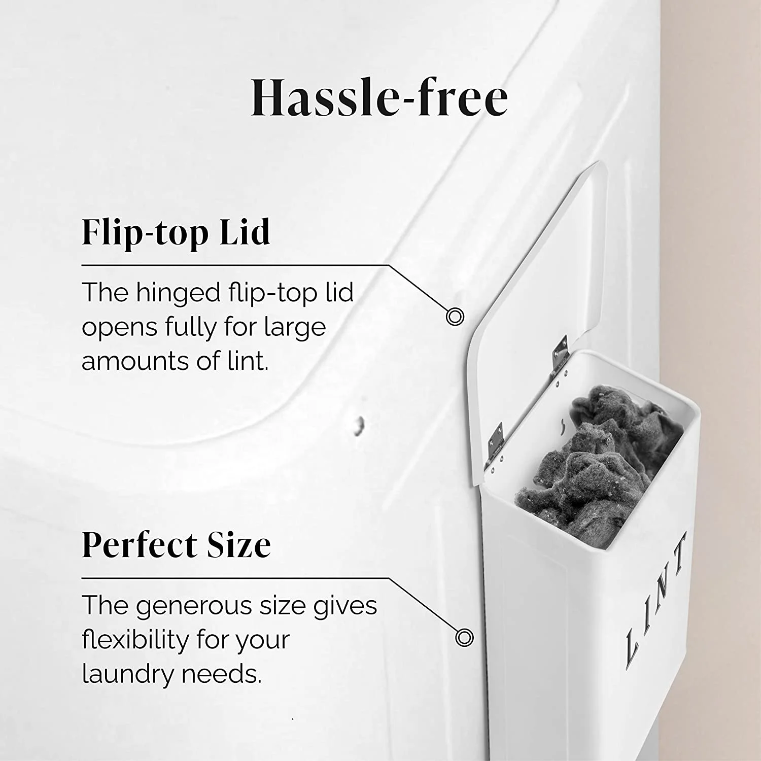 Magnetic Metal Rectangle Laundry Lint Box with European Style Lacquer for Sundries in the Laundry Room