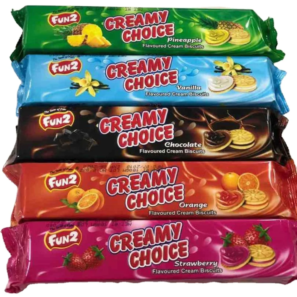 Thin Biscuits Creamy Choice Biscuits Hot Cream Cookie Wheat Floor Semi-hard Fun2 private label biscuits