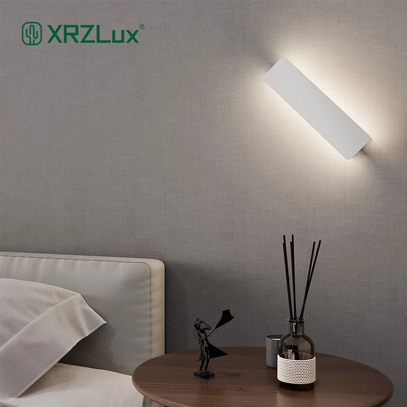 XRZLux Modern LED Wall Light 6W Up and Down Lighting Aluminum Adjustable Interior Decoration Lamps White Black Led Wall Lamps