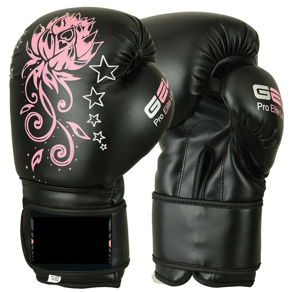 Custom Ladies Purple Gel Boxing Gloves Bag Womens Gym Kick Pads MMA Mitts Muay Thai