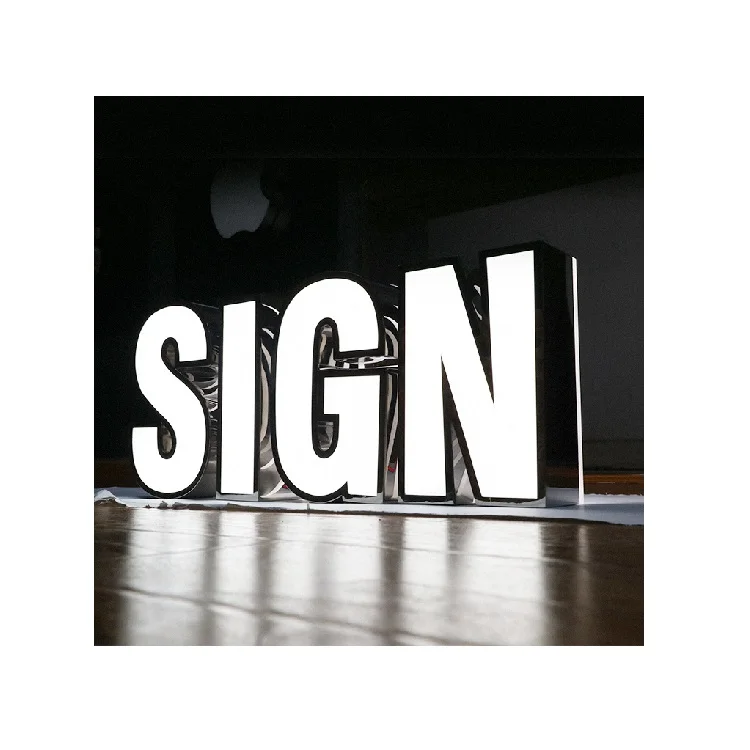 
Outdoor Signage Maker Letter Store Led 3D Wall Logo Custom Hotel 3D Illuminated Indoor Office Sign And Led Signage 