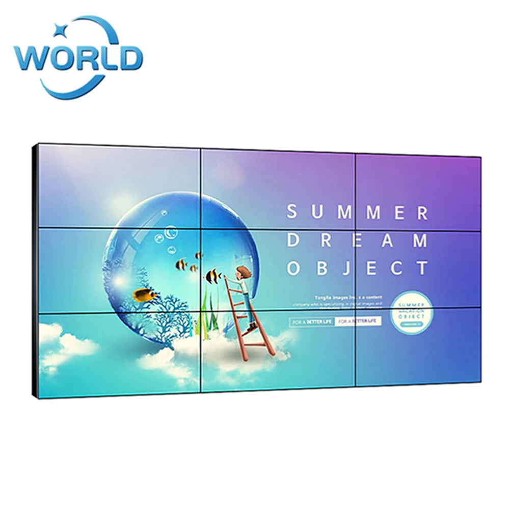  49-55 дюймов настенный бесшовные ad-плеер 2x3 3x3 ЖК-экран видеостены дисплей