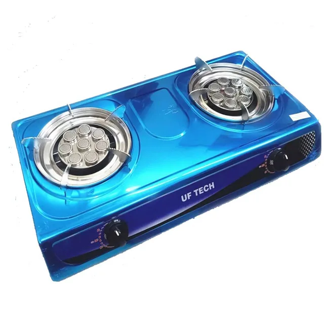 
 Высококачественная газовая плита с 2 горелками UF Tech UGS8080 с большим пламенем  