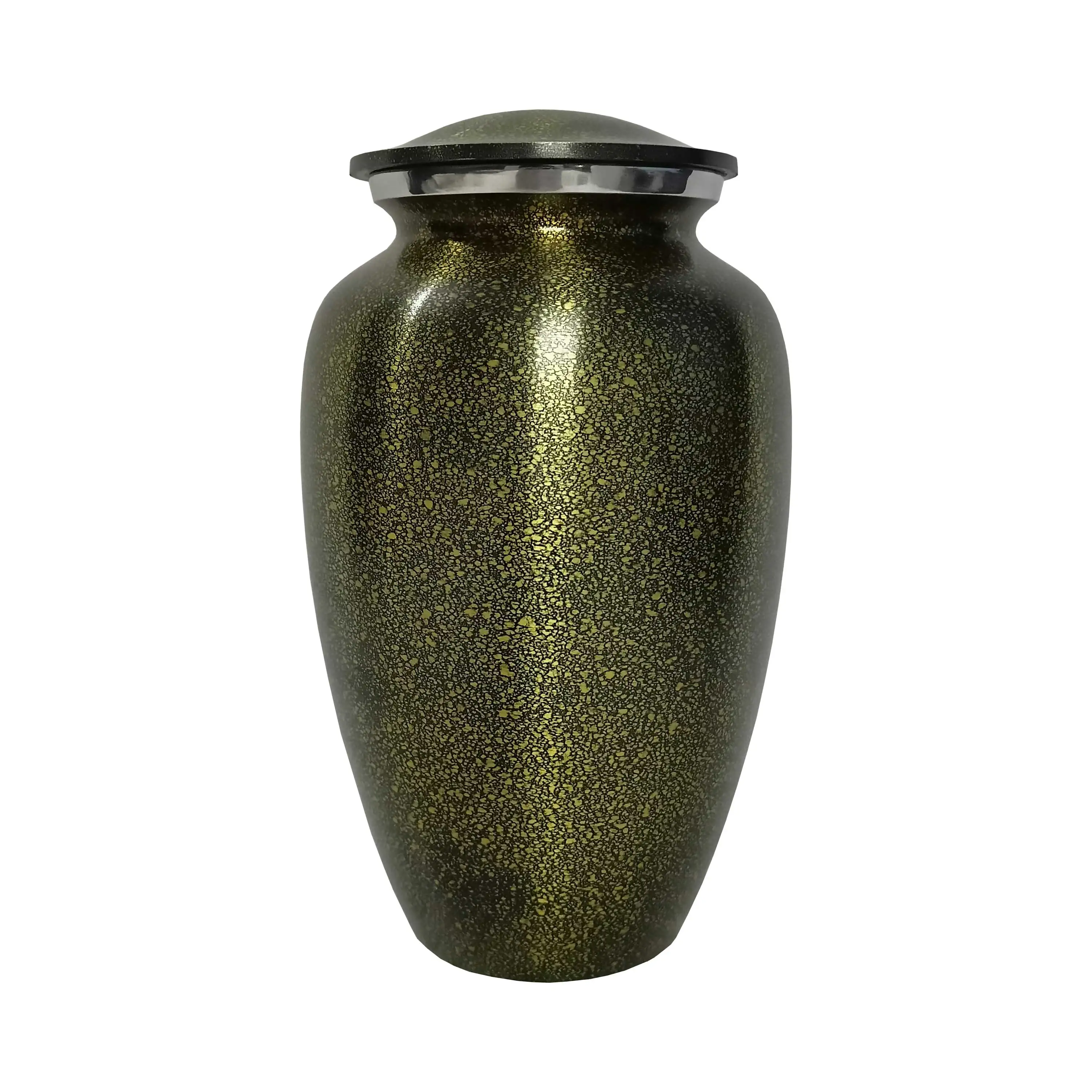 Unreal Soaring Birds Black Classic Urn Elegant Design Silver Brass Cremation Urn large adult urns for human ashes cremation urns