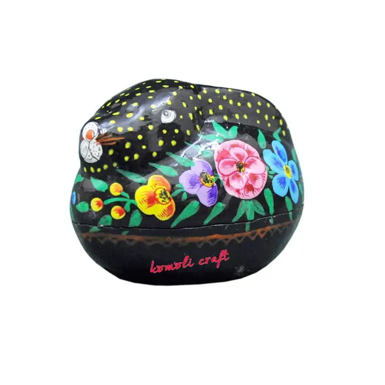 Baby pink Easter bunny handmade paper mache eggs Easter decoration