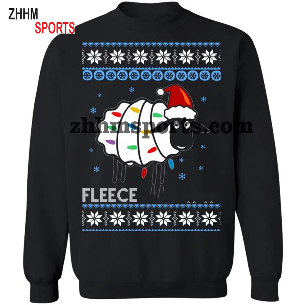 
Santa Christmas Jumper Musical Jingle Bells Fleece Hoodies 