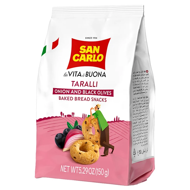 Olive Oil taralli onion&blackolives gr 150 traditional recipe